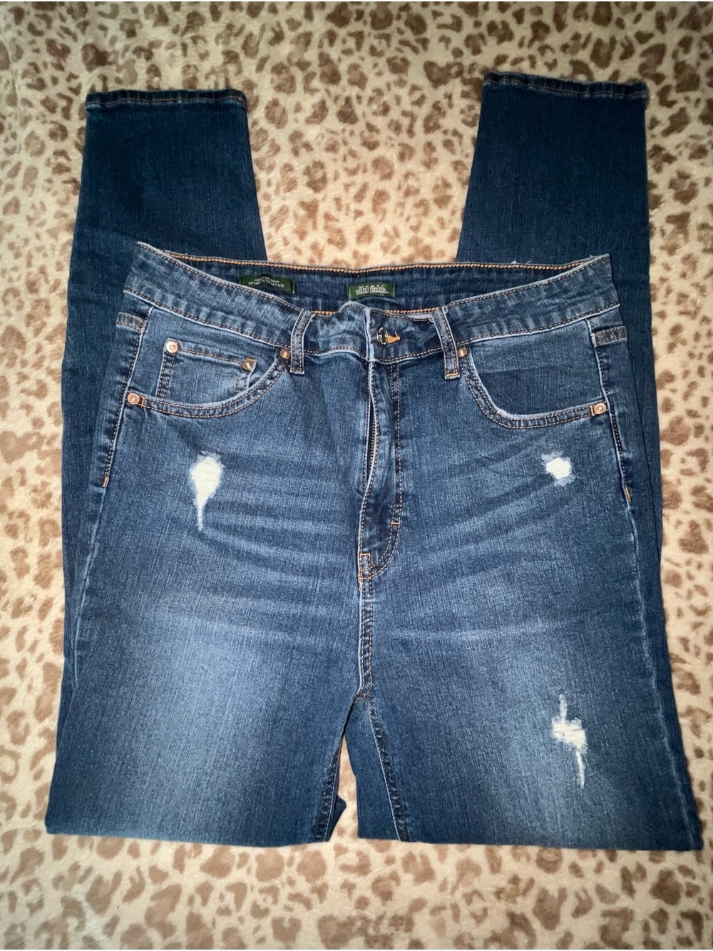 Wild Fable - Dark Wash Distressed Jeans